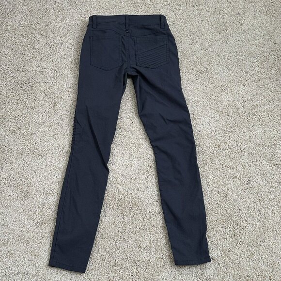prAna Women's Brenna Skinny Moto Stretch Nylon Pants Size 0 Blue Gray Adventure - Picture 2 of 7